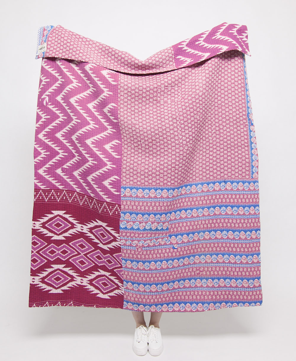 artisan made kantha quilt throw  