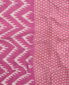 kantha quilt throw made of recycled vintage saris