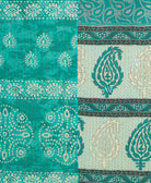 kantha quilt throw made of recycled vintage saris