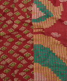 kantha quilt throw made of recycled vintage saris