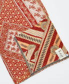 Kantha quilt throw featuring traditional kantha hand stitching
