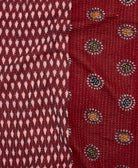 Kantha quilt throw made of recycled vintage saris