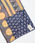 Kantha quilt throw featuring traditional kantha hand stitching