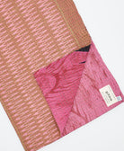 Kantha quilt throw featuring traditional kantha hand stitching