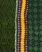 Kantha quilt throw made of recycled vintage saris