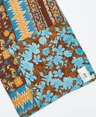 Kantha quilt throw featuring traditional kantha hand stitching