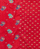 Kantha quilt throw made of recycled vintage saris