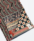 Kantha quilt throw featuring traditional kantha hand stitching