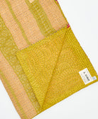 Kantha quilt throw featuring traditional kantha hand stitching
