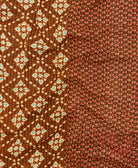 Kantha quilt throw made of recycled vintage saris