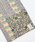 Kantha quilt throw featuring traditional kantha hand stitching