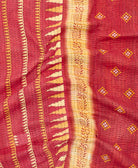 Kantha quilt throw made of recycled vintage saris