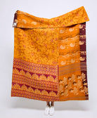 Artisan made kantha quilt throw  