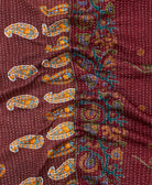 Kantha quilt throw made of recycled vintage saris
