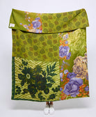 Artisan made kantha quilt throw  