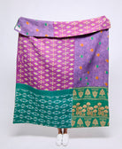Artisan made kantha quilt throw  