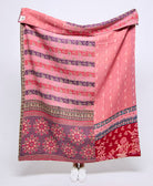 Artisan made kantha quilt throw  