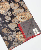 Kantha quilt throw featuring traditional kantha hand stitching