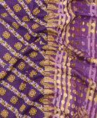 Kantha quilt throw made of recycled vintage saris