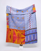 Artisan made kantha quilt throw  