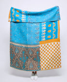 Artisan made kantha quilt throw  