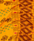 Kantha quilt throw made of recycled vintage saris