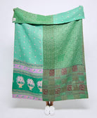 Artisan made kantha quilt throw  
