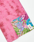 Kantha quilt throw featuring traditional kantha hand stitching