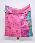 Artisan made kantha quilt throw  
