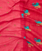 Kantha quilt throw made of recycled vintage saris