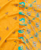 Kantha quilt throw made of recycled vintage saris