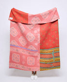 Artisan made kantha quilt throw  