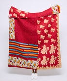 Artisan made kantha quilt throw  