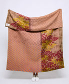 Artisan made kantha quilt throw  