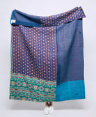 Artisan made kantha quilt throw  