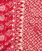 Kantha quilt throw made of recycled vintage saris