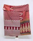 Artisan made kantha quilt throw  