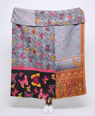 Artisan made kantha quilt throw  
