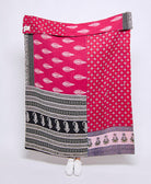 Artisan made kantha quilt throw  