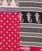Kantha quilt throw made of recycled vintage saris