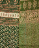 Kantha quilt throw made of recycled vintage saris