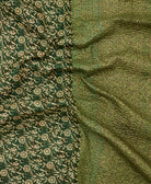 Kantha quilt throw featuring traditional kantha hand stitching