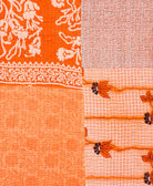 Kantha quilt throw made of recycled vintage saris