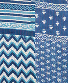 Kantha quilt throw made of recycled vintage saris