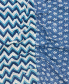 Kantha quilt throw featuring traditional kantha hand stitching