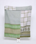 Artisan made kantha quilt throw  
