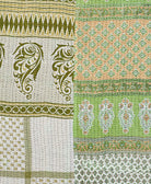 Kantha quilt throw made of recycled vintage saris