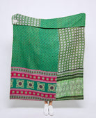 Artisan made kantha quilt throw  