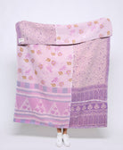Artisan made kantha quilt throw  
