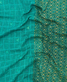 Kantha quilt throw featuring traditional kantha hand stitching